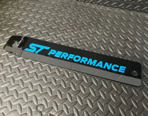 Universal 4D Motorhaubenrequisite ""ST Performance"" - Focus Fiesta Puma schwarz/hellblau - Bild 1 von 3