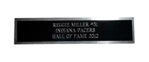 Reggie Miller-Indiana Pacers-"1 1/4 x 6" Engraved Nameplate - Picture 1 of 2