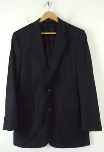 JOS A BANK Mens Size 42L Black & Brown Pinstriped 100% Wool Blazer Sport Coat - Picture 1 of 7