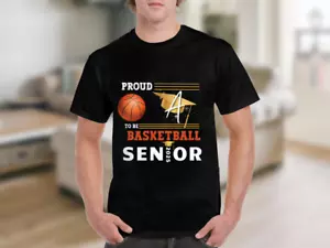 Basketball Senior T-Shirt Perfect Graduation for Basketball Fans Class of 2025 - Picture 1 of 30