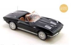 Model Car Scale 1:18 Norev Chevrolet Corvette Stingray Cabriolet Black D