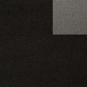 Moquette per tappetini superior effetto velluto al mq nero - Foto 1 di 3
