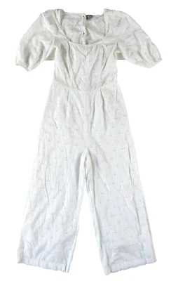 Mono mameluco jersey espalda abierta palmera blanco bordado 100 % algodón de ASOS 6 Foto 1 de 4