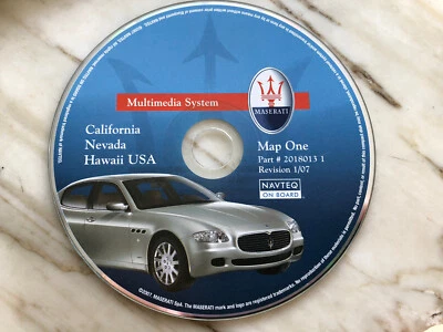 2004 2005 2006 MASERATI QUATTROPORTE NAVIGATION CD CALIFORNIA NEVADA HAWAII OEM - Image 1 of 4