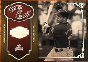 2005 Donruss Timber & Threads Bat Carlos Beltran #TT-6 Houston Astros - Picture 1 of 2