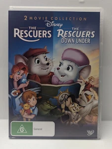 Disney The Rescuers & The Rescuers Down Under DVD PAL R4 Pre-Owned Kids - Picture 1 of 3
