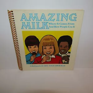 Amazing Milk Where it Comes From and How People Use It Hallmark Spiral Book - Picture 1 of 3