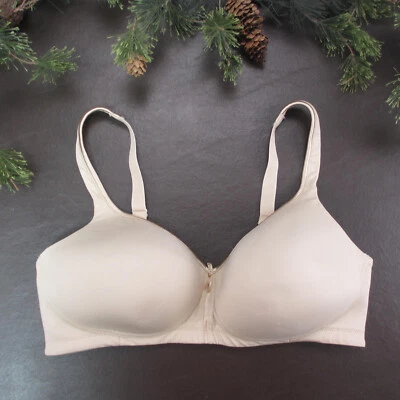 Vanity Fair Bra 36D Beige Wireless Padded Adjustable Clasp Back - Image 1 of 4