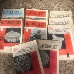 Vintage The Workbasket Home Arts Magazine Lot Of 9 Issues 1950’s - Picture 1 of 11