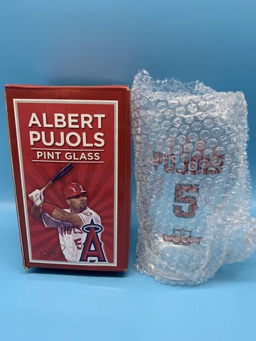 Albert Pujols MLB LA Anaheim Angels Pint Glass - Farmer John 2013 NIB Cover