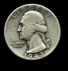 1943 P Washington Quarter Silver American Us 25 Cent U.S Old Nice Coin #6731