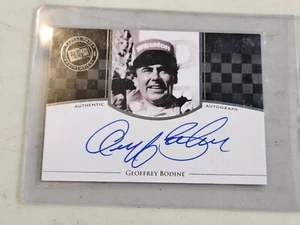 2009 PRESS PASS LEGENDS RACING AUTOGRAPH GEOFFREY BODINE BLUE AUTO - Picture 1 of 2