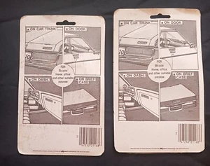 Personalized Auto Initials New Old K Mart Stock Lot of 2 Sealed Stix-On Packages - Picture 1 of 2