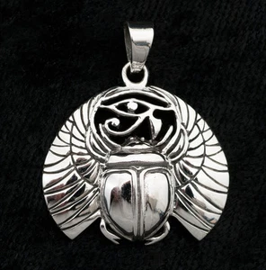 Anhänger Käfer Horus Auge Providence Silber 925 - 6 G Schmuckstück Ägypten #9985 - Bild 1 von 2