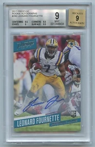 2017 Panini Prestige #286 Leonard Fournette Rookie Autographs Card BGS 9 MINT!! - Picture 1 of 2
