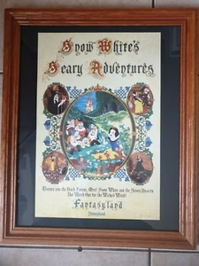 Vintage Disney Schneewittchen Poster 1983 in Gold Metallrahmen 36x24 ORIGINAL GROSS - Bild 1 von 6