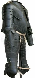 Traje de armadura de medio cuerpo medieval de acero chaqueta de coraza disfraz de placa de pecho - Imagen 1 de 5