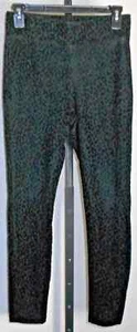Old Navy Stevie Women's Flocked Leopard High Rise Leggings Pants Black S - Picture 1 of 5