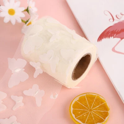 Red de costura de cinta de malla de tul de 10 yardas hágalo usted mismo 3D borde de recorte de mariposa disfraz costura Foto 1 de 4