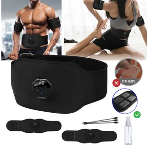 Rechargeable EMS Abdominal Muscle Stimulator Trainer Abs Fitness Excersize Gear - Picture 1 of 18