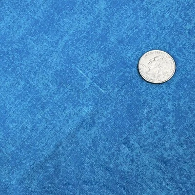 Tela azul General Fabrics Co 34" x 43" 1/2 yarda pieza edredón vintage coser artesanía .5 Foto 1 de 4