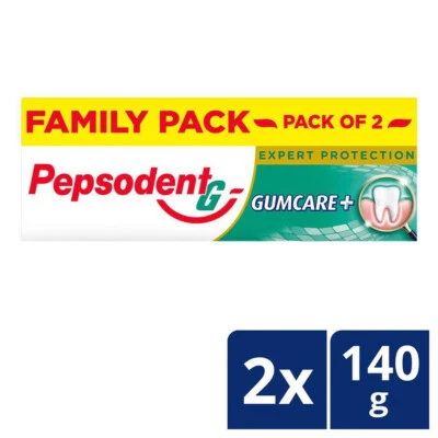 2X Pepsodent Expert Protection Gum Care+ Toothpaste, Reduces Gum Problems -140Gm - Image 1 of 4