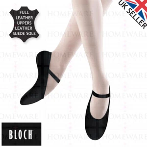 ROSA BALLETTSCHUHE BLOCH ARISE LEDER TANZSCHUHE VOLLWILDLEDER SOHLE ELASTISCH MÄDCHEN - Bild 1 von 7