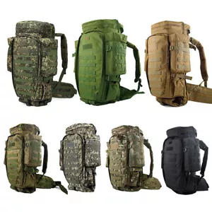 75L großer Camping Wander Rucksack Tactical Gewehrtasche Army Molle Bag Daypacks - Bild 1 von 25