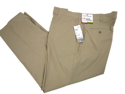 Pantalones de golf Grand Slam Performance grandes y altos para hombre 46 x 30 NUEVO Chinchilla Foto 1 de 3