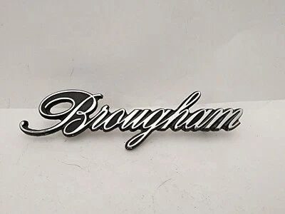70s LINCOLN BROUGHAM 4" Silver Chrome Emblem Ornament Logo Badge D70B 5350398 AA - Image 1 of 4
