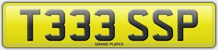 TESS P Number plate T333 SSP registration TESSA TESSY TES PARKER PHILIPS PAYNE - Image 1 of 1