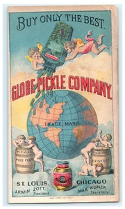 Globe Pickle Company Sky Cherubs Mustard Chicago St Louis Pigs Feet Sour Kraut - Bild 1 von 2