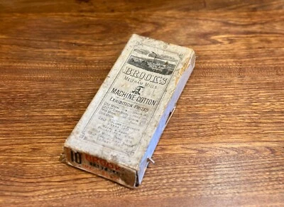 Antique Brooks Meltham Mills Machine Cotton Thread Box - Image 1 of 4