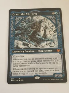 MTG Orvar, the All-Form 305 Kaldheim Showcase Mythic M/NM Free UK P&P - Bild 1 von 2