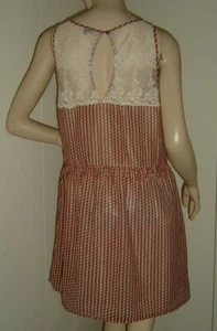 VESTITO ESTIVO ABITO FANTASIA CON PIZZO BERSHKA TAGLIA L LEGGI LE MISURE - Foto 1 di 6