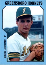 1985 Greensboro Hornets TCMA #6 Bruce Lockhart Brunswick Maine ME Baseball Card