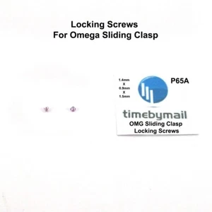 Tornillos de bloqueo para reloj OMEGA correa de pulsera despliegue correa de cierre deslizante P65A - Imagen 1 de 3