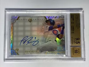 Autógrafos enmarcados Topps Tribute Javier Báez RC 090/189 BGS 9,5/10 2015 automático - Imagen 1 de 2