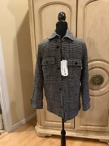 Zara men’s wool blend Checked shirt jacket size small NWT - Picture 1 of 5
