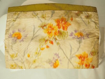 POCHETTE A MOUCHOIR ANCIENNE XVIII TISSU SOIE ANTIQUE 18th c FABRIC - Photo 1/4