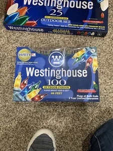 2 luces grandes de Navidad multicolores Westinghouse. 25’ C9. 1 Caja 100 Mini - Imagen 1 de 7
