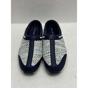 Scarpe Mule Easy Spirit Blu Slip-On Tessuto Tomaia Fascia Elastica Donna Taglia 10W - Foto 1 di 5
