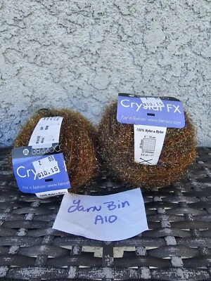 Berroco Crystal FX 100% Nylon 2 Tonos para Pasteles 4868 Lote 2200 Hilos de Cobre Foto 1 de 4