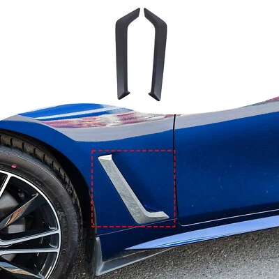 Cubierta de ventilación de guardabarros lateral ABS negro mate para Infiniti Q60 2016+ EE. UU. Foto 1 de 4