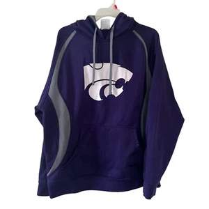 Knights Apparel Kansas State Viola Felpa con Cappuccio Uomo Large - Foto 1 di 9