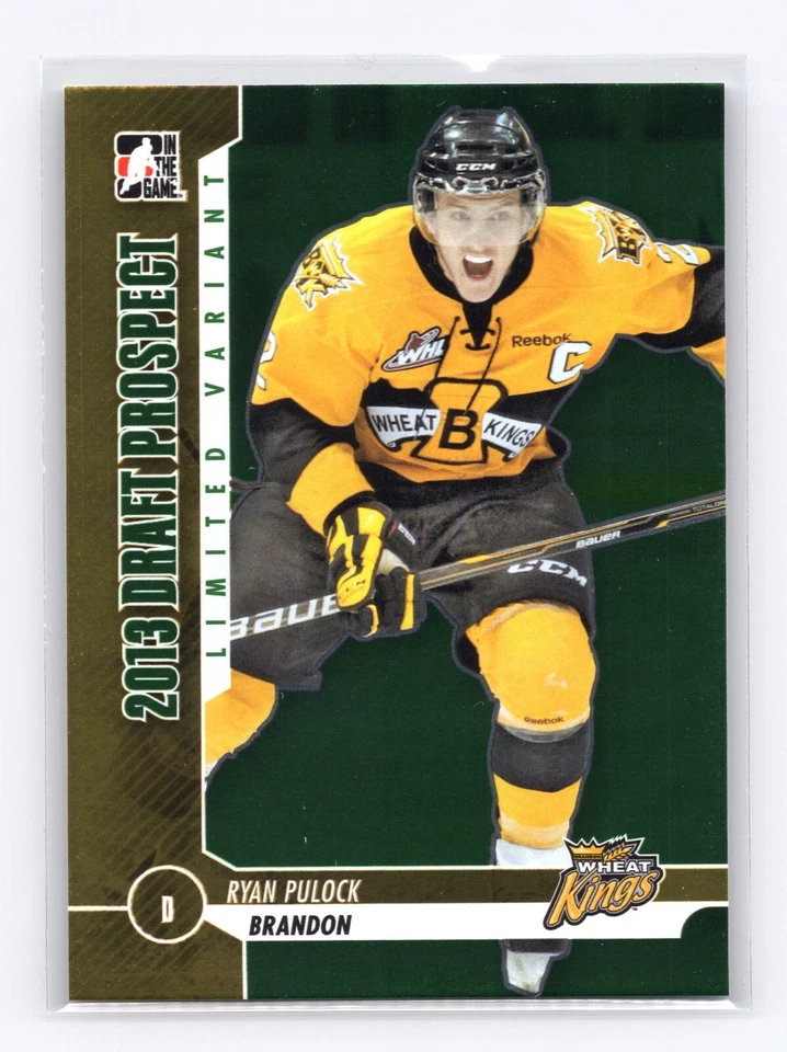 2013 In the Game Draft Prospects Ryan Pulock #37 Limited Variant Emerald /50 RC - Image 1 of 1