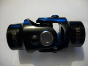 FMR UNIVERSAL JOINT BLACK STEEL BPS-3016 3/4" SMOOTH X 3/4" ROUND STEERING - Picture 1 of 2