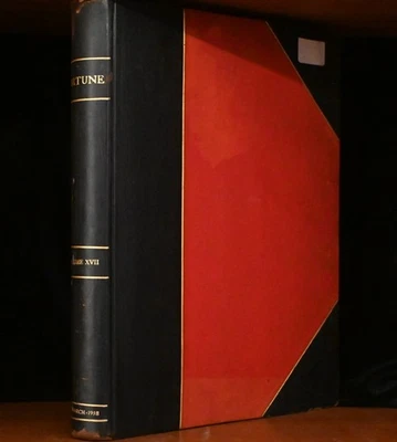 Fortune Magazine No. XVII January-March 1938 Bound Leather Volume - Image 1 of 4