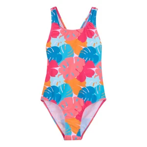 Regatta Girls Katrisse Tropical Leaves One Piece Bathing Suit (RG11325) - Picture 1 of 4