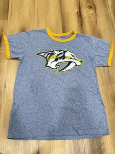 Camisa mediana para hombre Nashville Predators NHL Majestic Threads - Imagen 1 de 4